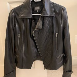 CUSP by Neiman Marcus convertible leather jacket